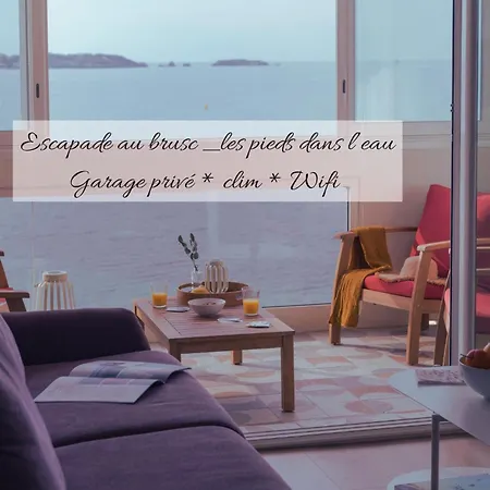 Escapade Au Brusc - Les Pieds Dans L'Eau Appartement Six-Fours-les-Plages Buitenkant foto